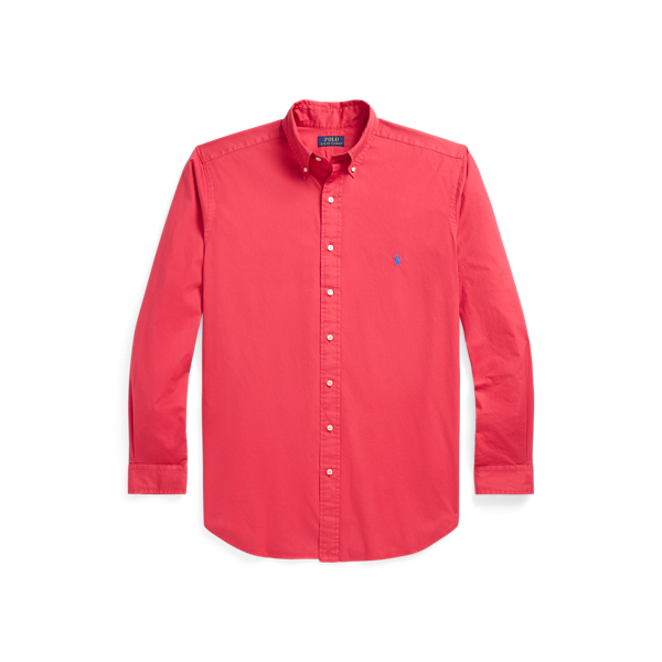 Camisa em sarja tingida Big & Tall em 1