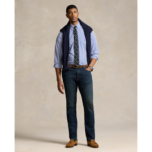 Bengal-Stripe Stretch Poplin Shirt 