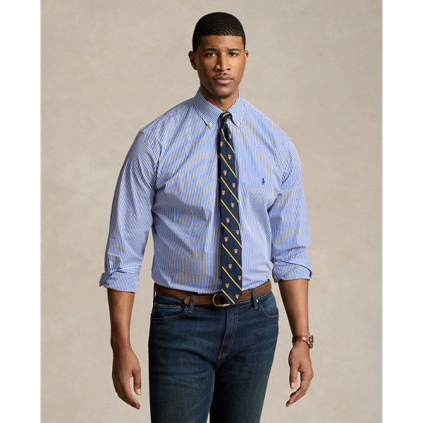 Bengal-Stripe Stretch Poplin Shirt 