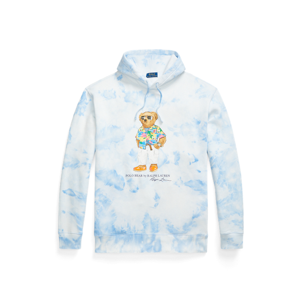 Sweat &agrave; capuche Polo Bear tie-dye Big & Tall en 1
