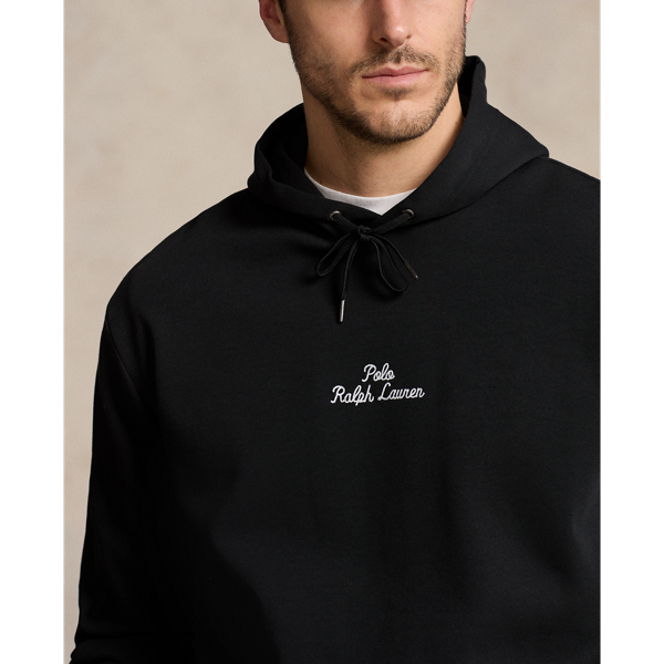 Sweat &agrave; capuche maille double &agrave; logo Big & Tall en Polo Black 6