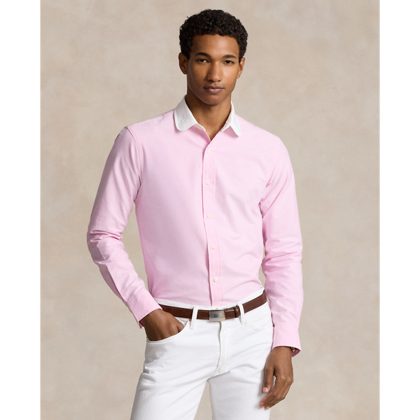 Mens pink polo dress shirt hotsell