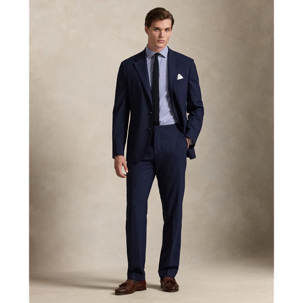 Ocean Blue/White Custom Fit Poplin Shirt Polo Ralph Lauren 4