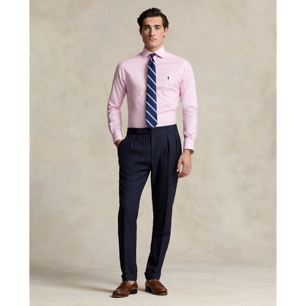 Slim-Fit strukturiertes Hemd Regent Polo Ralph Lauren in Rosa/Weiß 4