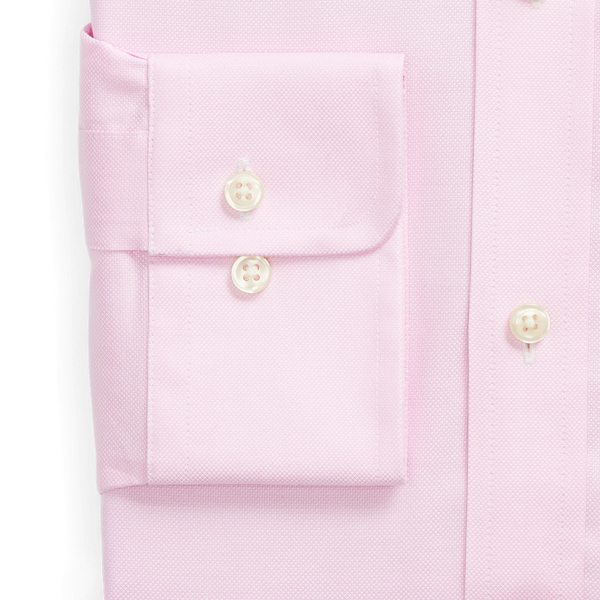 Slim-Fit strukturiertes Hemd Regent Polo Ralph Lauren in Rosa/Weiß 8