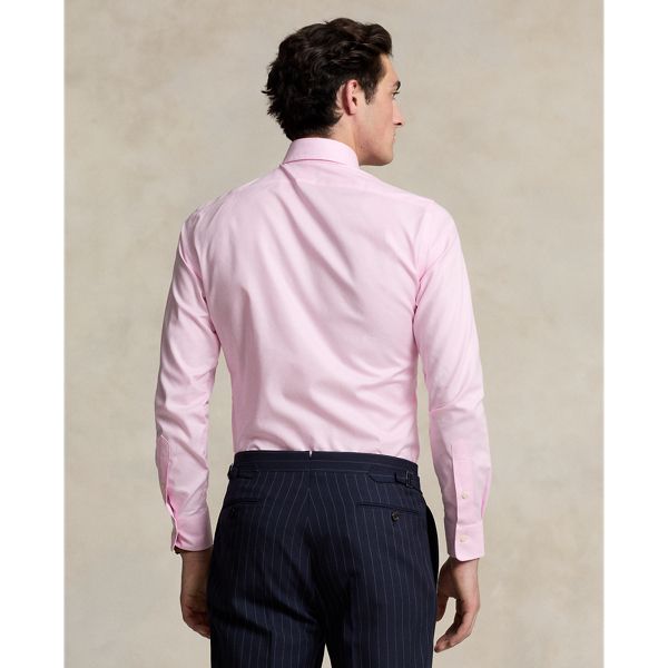 Slim-Fit strukturiertes Hemd Regent Polo Ralph Lauren in Rosa/Weiß 5