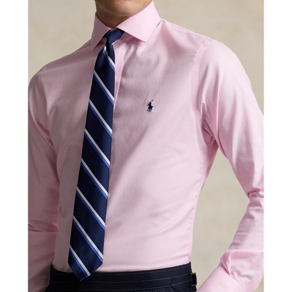 Slim-Fit strukturiertes Hemd Regent Polo Ralph Lauren in Rosa/Weiß 6