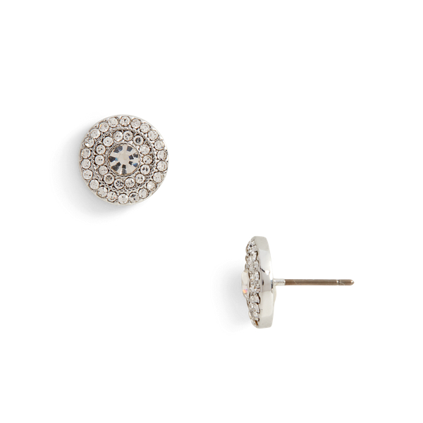 Multi Silver-Tone Pav&eacute; Studs Lauren 2