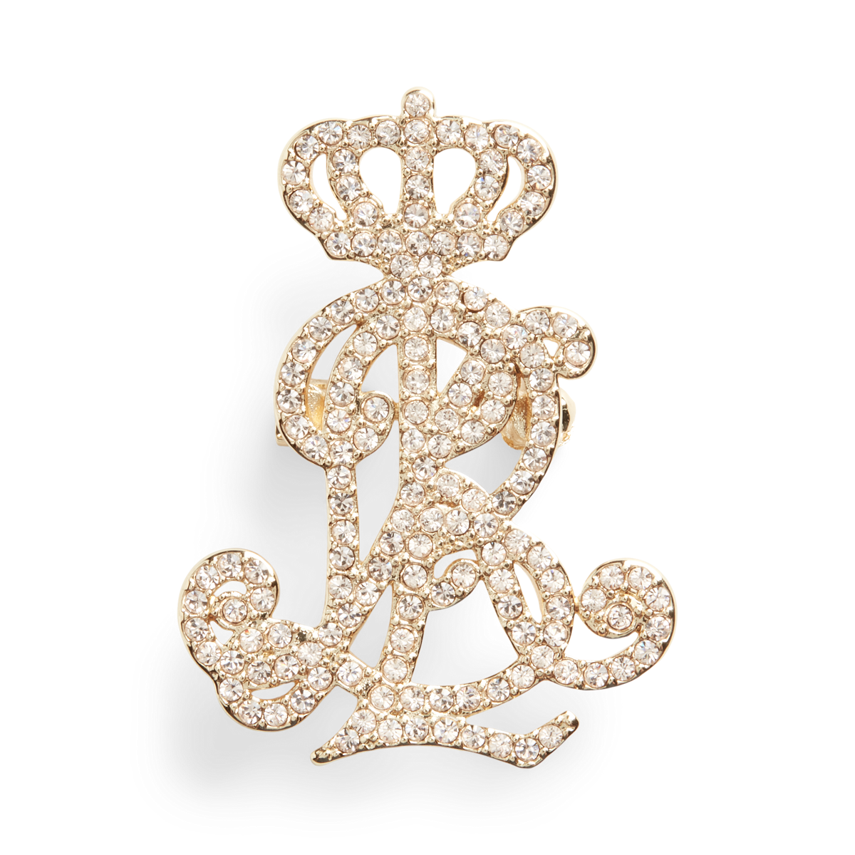 希少稀な Gold-Tone Pin Logo Pavé 小物