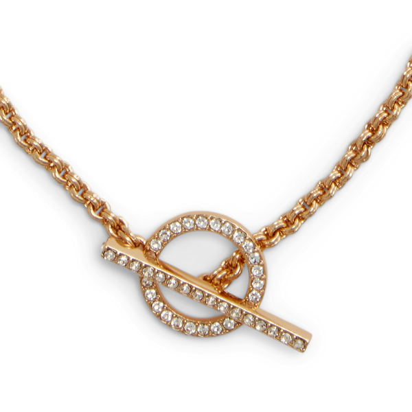 Gold Gold-Tone Pav&eacute; Collar Necklace Lauren 2