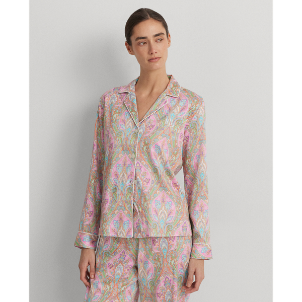Multi Paisley Paisley Cotton-Blend Sateen Sleep Set Lauren 4