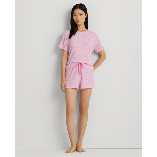 Striped Jersey Boxer Pajama Set