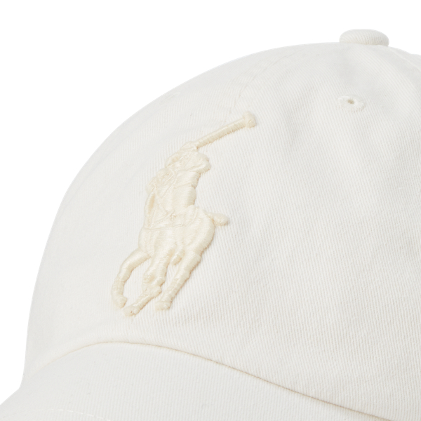 Clubhouse Cream Big Pony Twill Ball Cap Polo Ralph Lauren 3