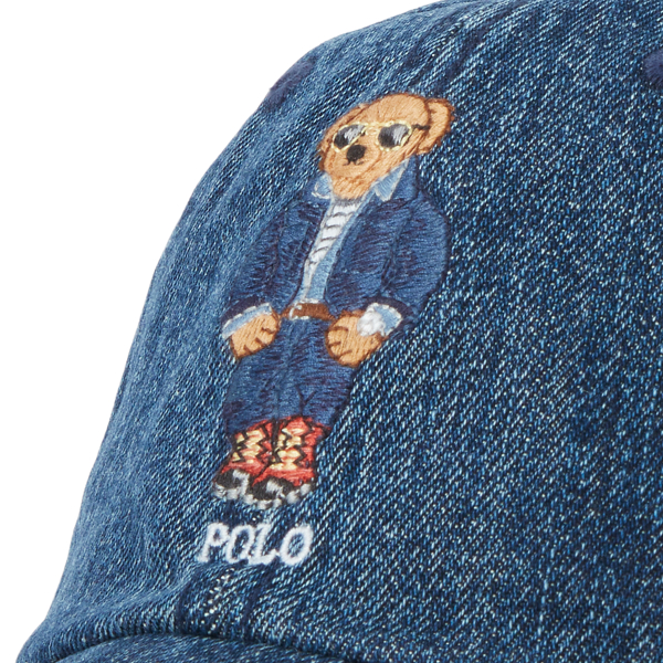 Jean jacket polo bear cap sale