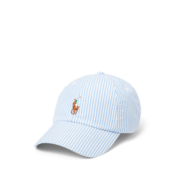 Cotton Seersucker Ball Cap