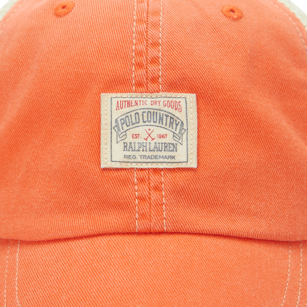 Sailing Orange Polo Country Twill Trucker Cap Polo Ralph Lauren 3