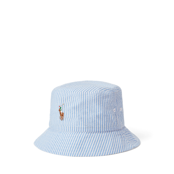 Reversible Seersucker Bucket Hat