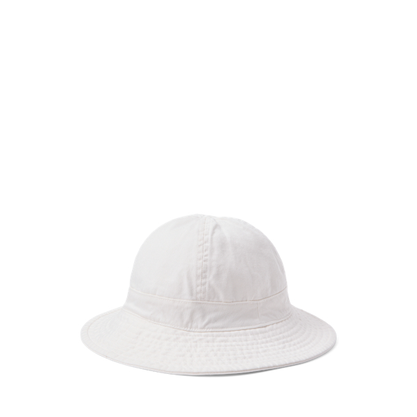 Deckwash White Reversible Cotton Twill Bucket Hat Polo Ralph Lauren 1