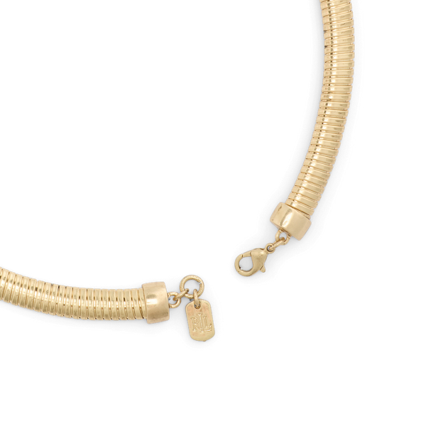 Gold Gold-Tone Omega Necklace Lauren 2