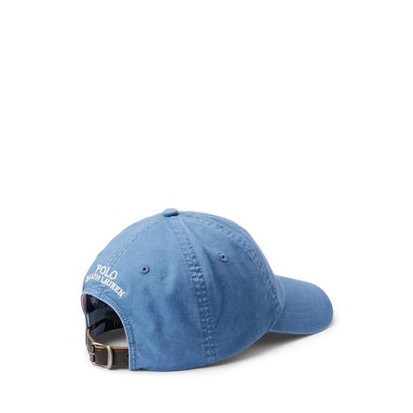 Casquette baseball serg&eacute; coton stretch Polo Ralph Lauren en Bleu de N&icirc;mes 2