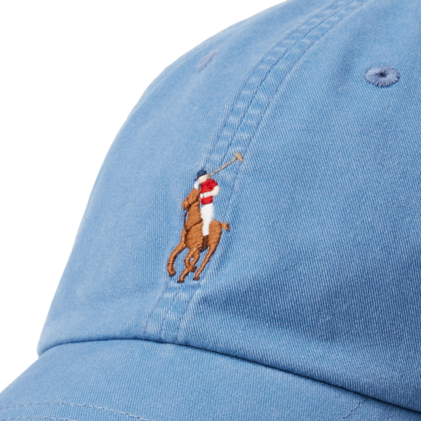 Casquette baseball serg&eacute; coton stretch Polo Ralph Lauren en Bleu de N&icirc;mes 3
