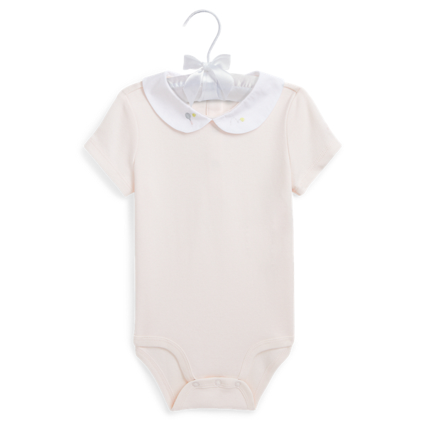 Embroidered Organic Cotton Bodysuit