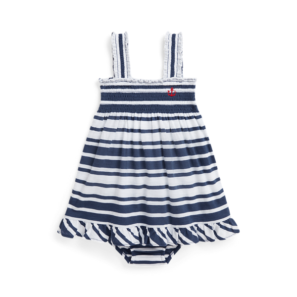 Striped Cotton Jersey Dress & Bloomer