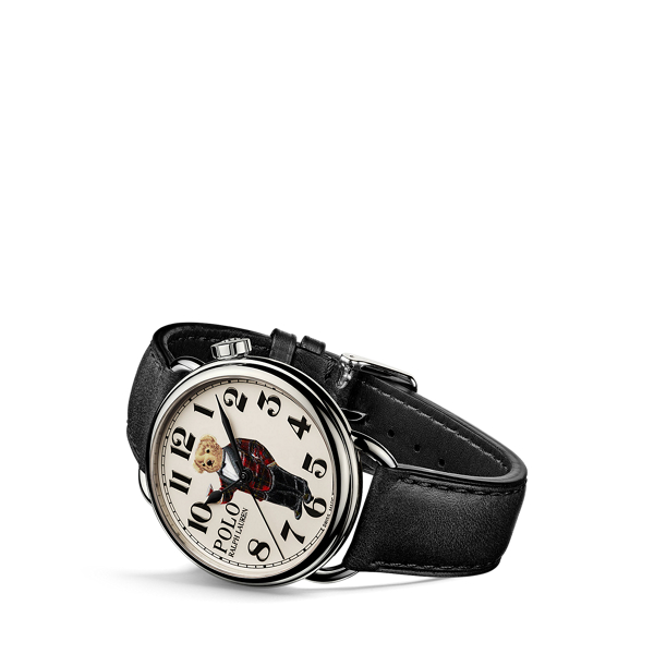 Tartan Bear 42MM en acier cadran blanc Polo Ralph Lauren en Cadran blanc 5