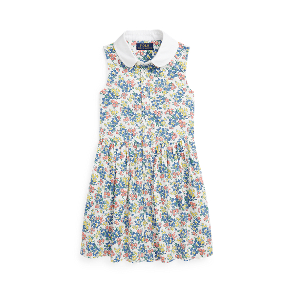 Floral Cotton Oxford Shirtdress Girls 2-6x 1