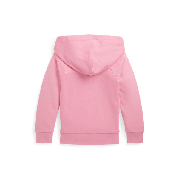 Florida Pink Floral Big Pony Terry Hoodie Girls 2-6x 2
