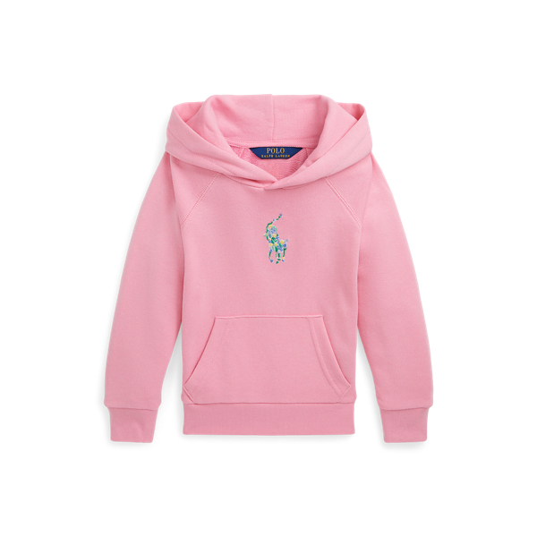 Floral Big Pony Terry Hoodie Girls 1.5-6.5 Years 1