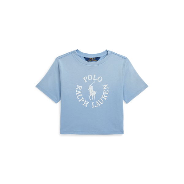 Baumwoll-T-Shirt mit Big Pony und Logo Girls 1.5-6.5 Years in 1