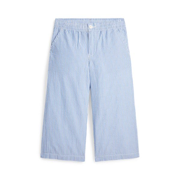 2604k Blue White Polo Prepster Seersucker Pant Girls 2-6x 1