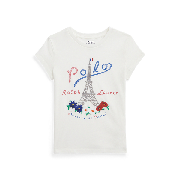 T-shirt graphique jersey de coton Girls 1.5-6.5 Years en 1