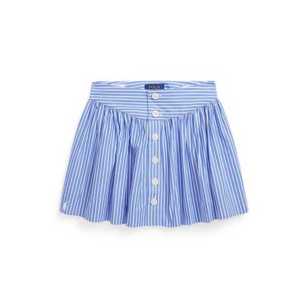 Striped Cotton Poplin Skirt