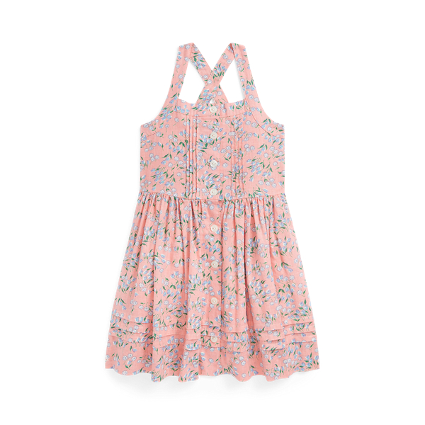 Floral Linen-Cotton Dress