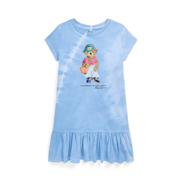 Vestido de malha tingido Polo Bear