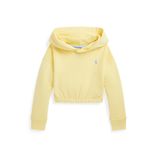 Wicket Yellow Terry Boxy Hoodie Girls 2-6x for fall 1