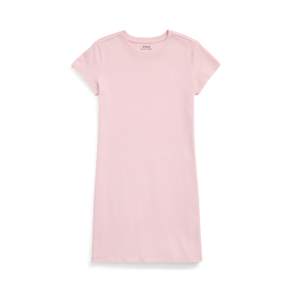 Hint Of Pink Cotton Jersey Tee Dress Girls 7-16 for back to school 1