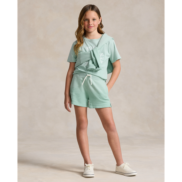Katoenen badstof short met Big Pony