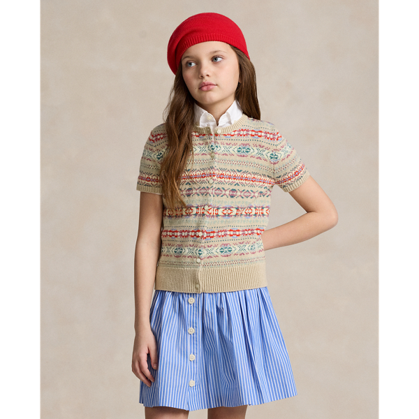 Fair-Isle Cotton-Blend Cardigan