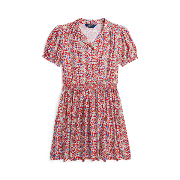 Floral Smocked Dress Girls 7-16 1