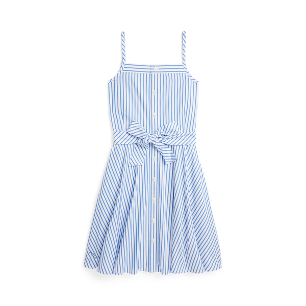 Striped Cotton Poplin Dress