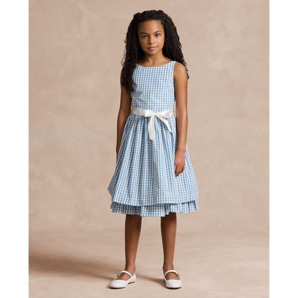 Gingham Taffeta Dress