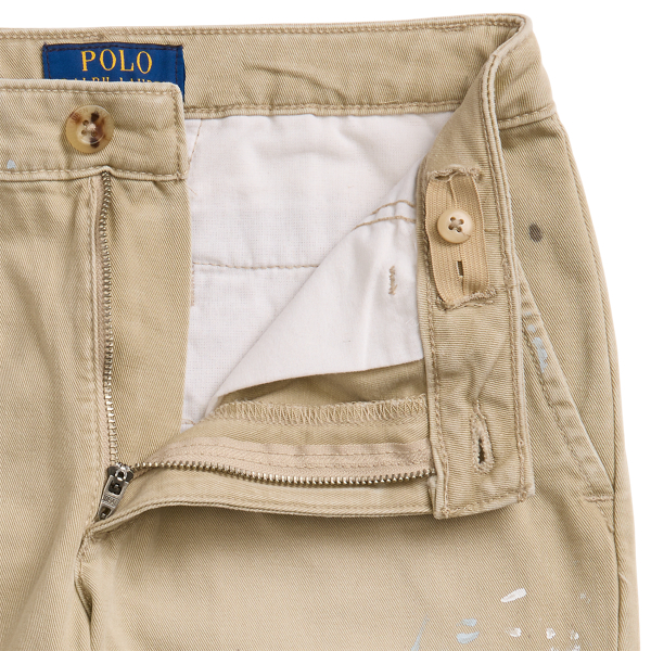Lesson Wash Paint-Splatter Cotton Chino Pant Girls 7-16 3