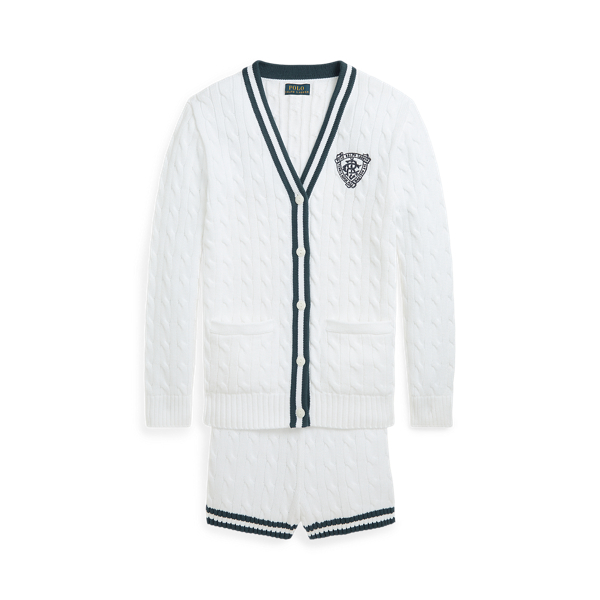 Cotton Cricket Cardigan Short Set