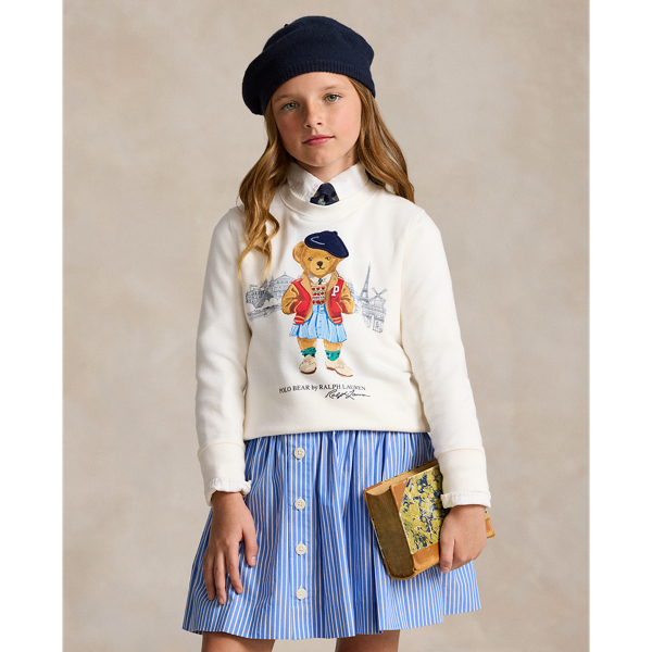 Polo Bear Paris Terry Sweatshirt for Girls Ralph Lauren PY