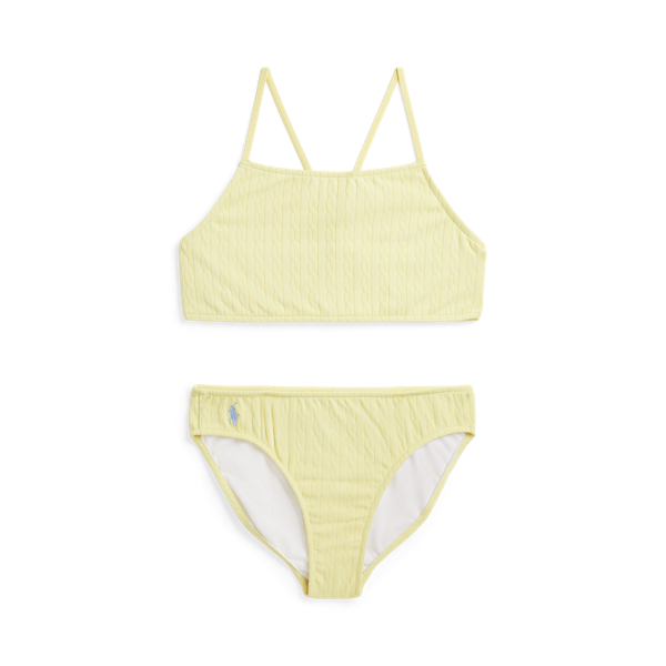 Mini-Cable Jacquard Two-Piece Swimsuit