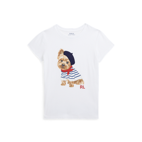 T-shirt de malha de algod&atilde;o c/c&atilde;o Girls 7-14 Years em 1