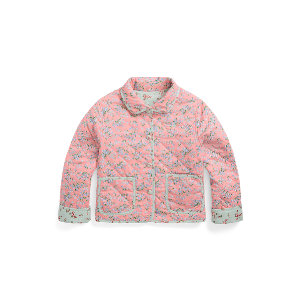 Seze Floral Floral Reversible Linen-Cotton Jacket Girls 7-16 for fall 1